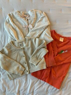 Baby Girl 12-18 month Cardigan Sweater Bundle